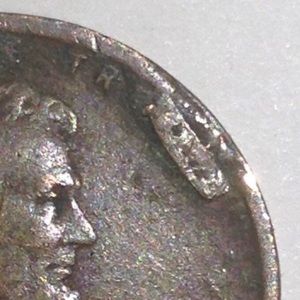 Rare Broken Rim Strike Mint Error 1916 Wheat Penny- Rim Off Of Planchets Collar